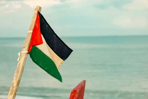 Arabiliiton lippu panarabialaisten värien esimerkkinä
