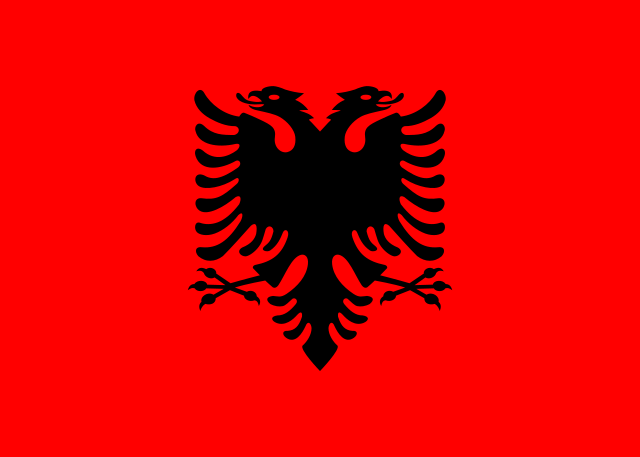Drapeau : Albanie