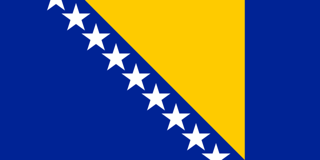 Drapeau : Bosnie-Herzégovine
