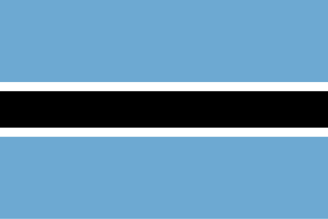 Drapeau : Botswana