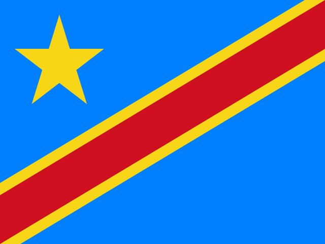 Drapeau : Congo-Kinshasa