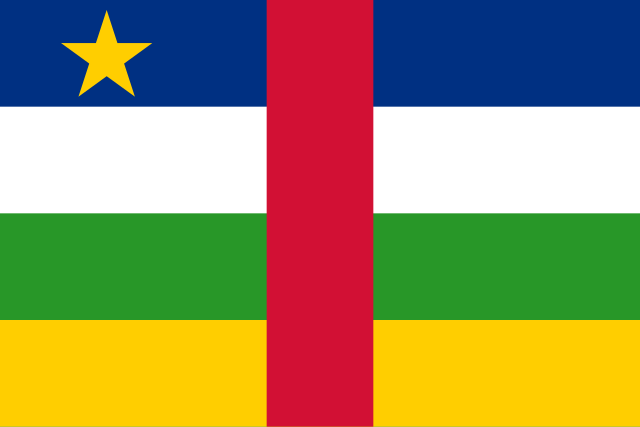 Drapeau : République centrafricaine
