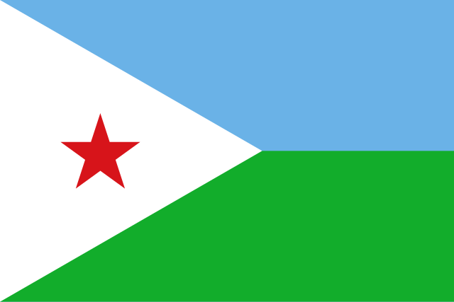Drapeau : Djibouti