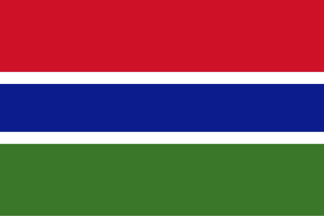 Drapeau : Gambie