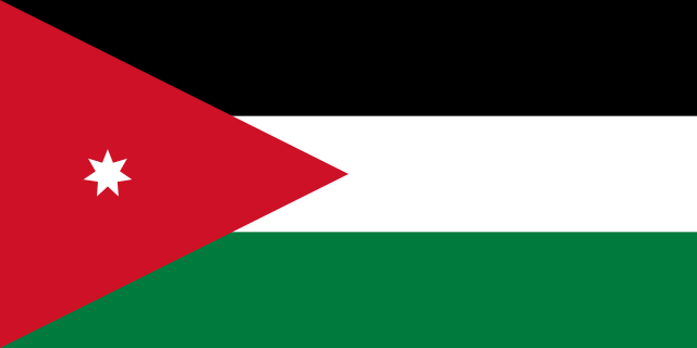 Drapeau : Jordanie