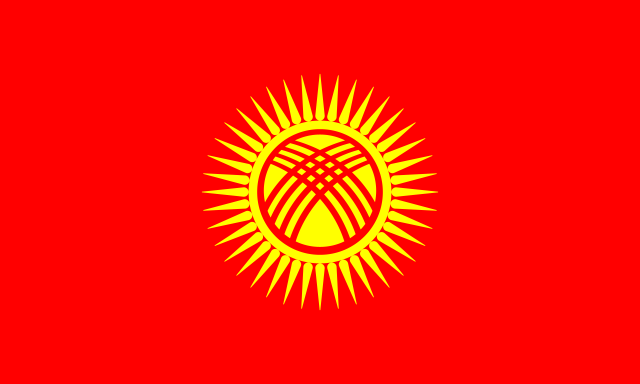Drapeau : Kirghizstan