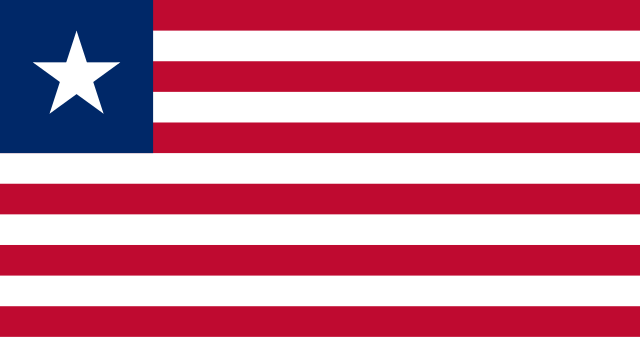 Drapeau : Liberia