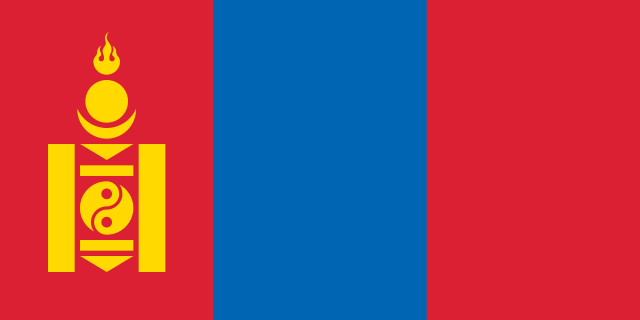 Drapeau : Mongolie