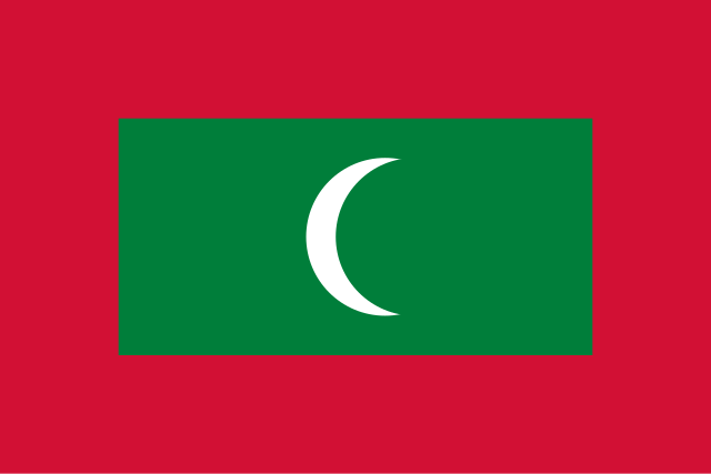 Drapeau : Maldives