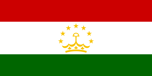 Drapeau : Tadjikistan