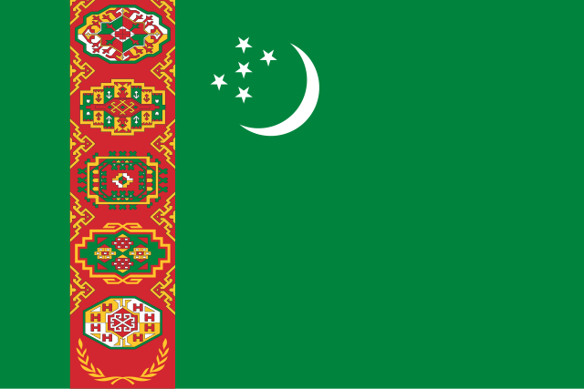 Drapeau : Turkménistan