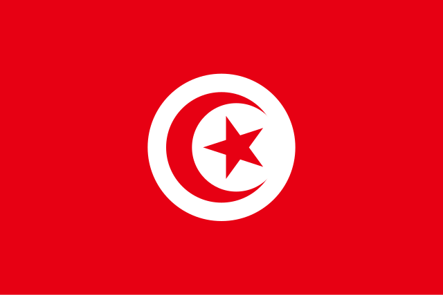 Drapeau : Tunisie