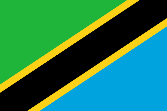 Drapeau : Tanzanie