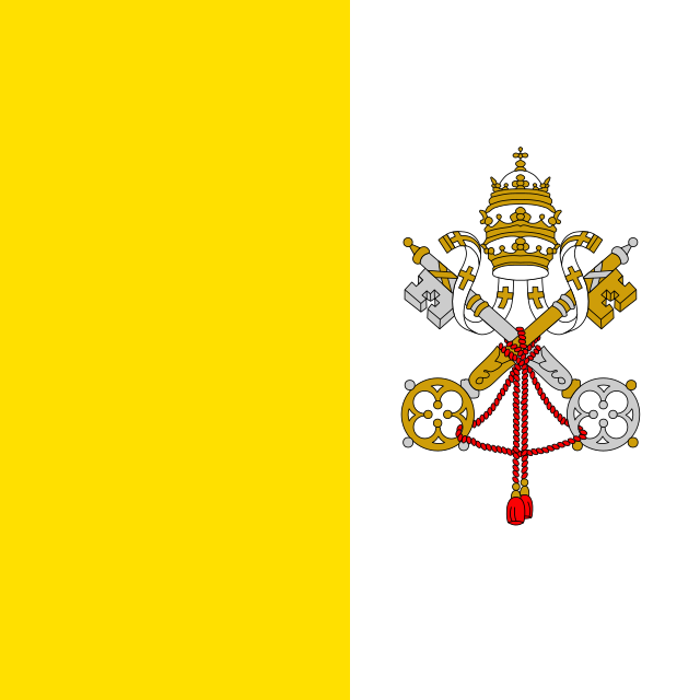 Drapeau : État de la Cité du Vatican