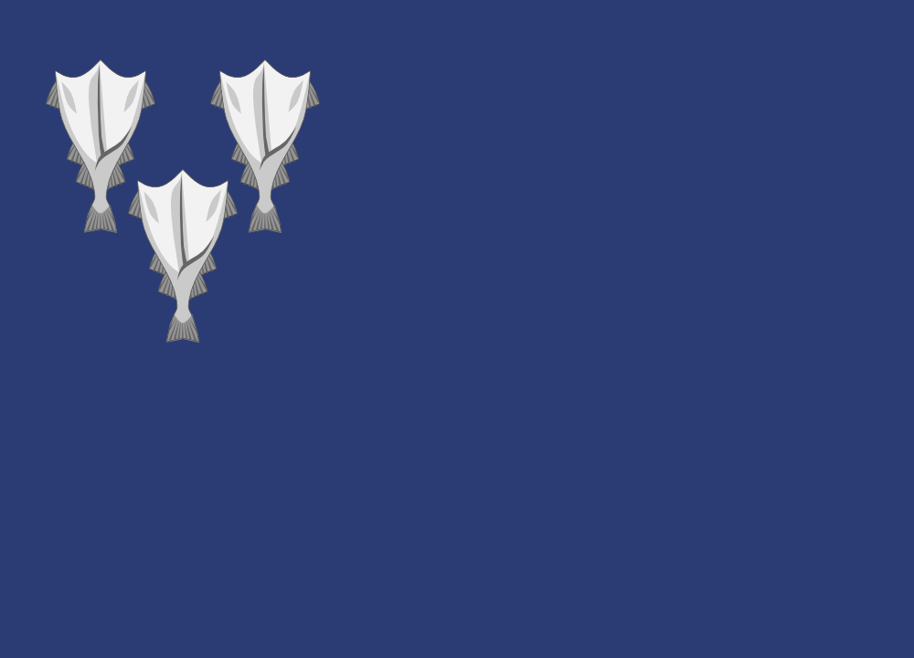 Maan Islanti (IS) historiallinen lippu. Otettu käyttöön vuonna 1809.